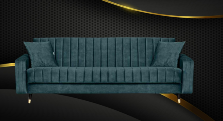 Dreisitzer Stoff Wohnzimmer Rosa Design Sofa Sofas Samt xxl big Polster Couchen