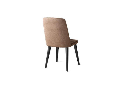 Küchenstuhl Stuhl Esszimmerstuhl Lehnstuhl Braun Moderne Holz Stoff