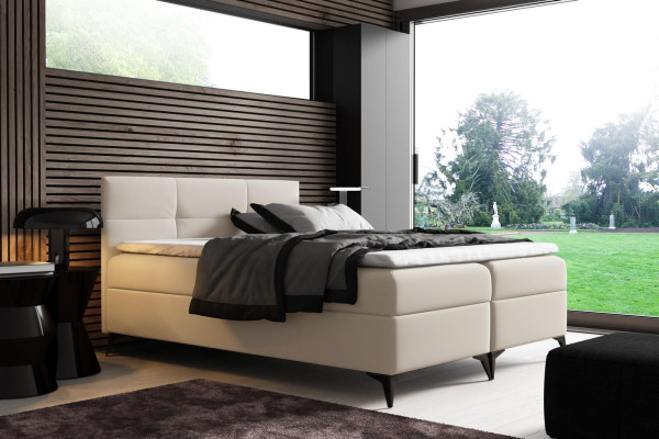 Bett mit Bettkasten 180x200 Boxspringbett Design Doppel Hotel Modern Betten Neu
