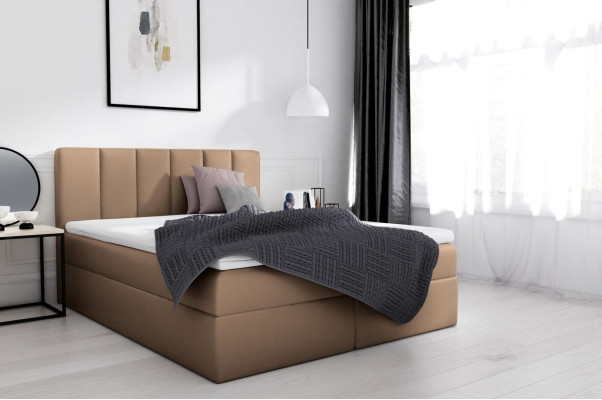 Boxspringbett Doppelbett Bett mit Bettkasten Ehebett Betten Polsterbett Weiß Neu