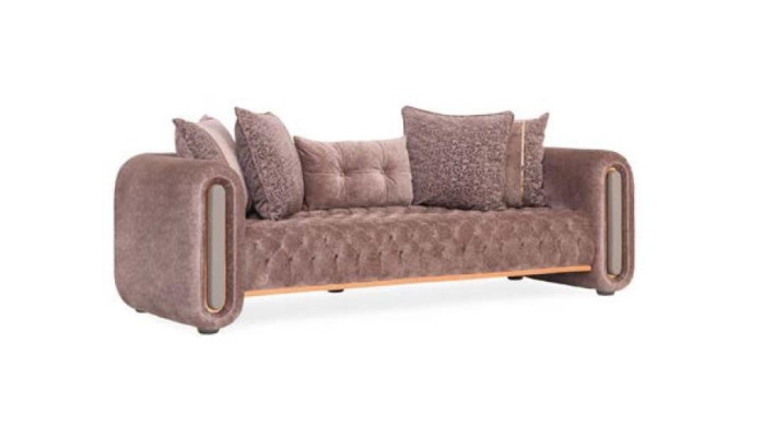 Dreisitzer Beige Couch Sofa Möbel Einrichtung Couchen Sofas Polster