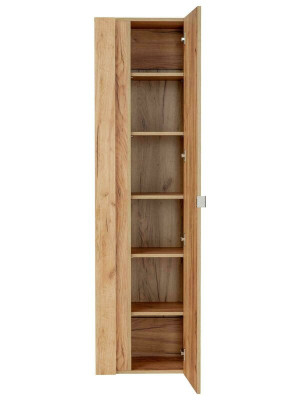 Hängeschrank mit Spiegel Badezimmerregal hoch Hänge Hochschrank