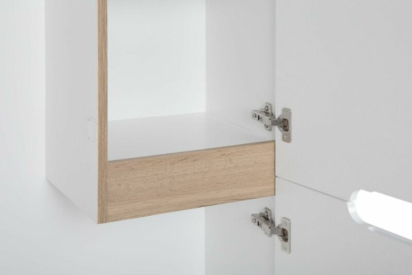 Badschrank Hochschrank Schrank Aufbewahrung Dekorative Badezimmer Weiß Bad