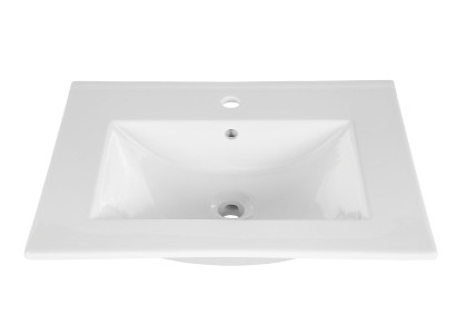 Waschtisch Einbauwaschtisch Waschbecken 81 x 46 cm Weiß Waschtisch