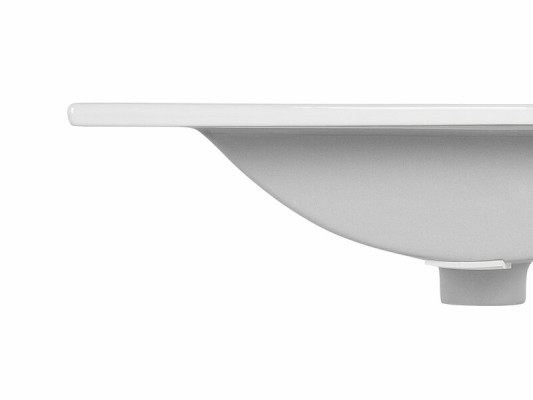 Waschtisch Einbauwaschtisch Waschbecken 81 x 46 cm Weiß Waschtisch