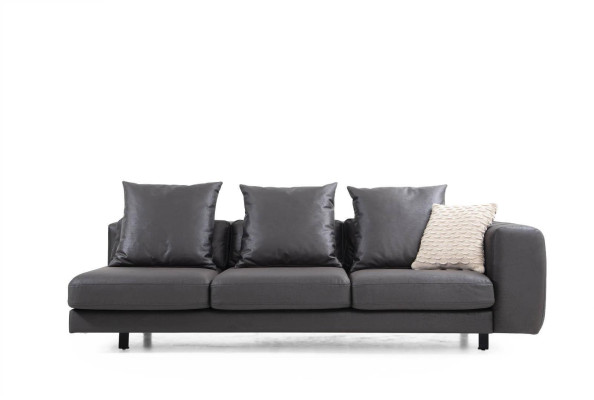 Ecksofa Eckgarnitur L form Polstersofa Stoffsofa Grau Sofa Tisch Couch