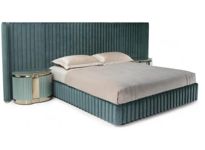  Schlafzimmer Möbel Doppelbett 2x Nachttische Bettgestell Nachtkästchen