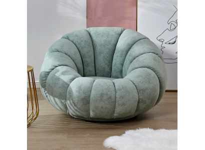 Designer Sessel 1 Sitzer Grau Textil Luxus Lougne Sofa Einsitzer Neu