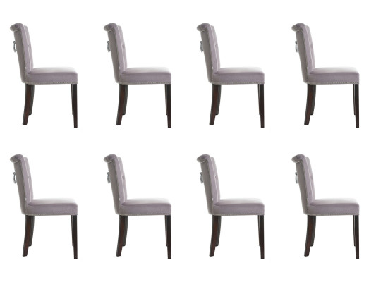 8x Polster Sitz Stühle Stuhl Seht Garnitur Sessel Lounge Club Set