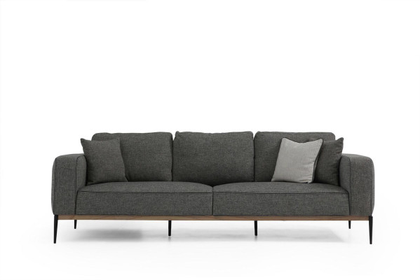 Viersitzer Sofa 4 Sitzer Stoff Sofas Modern Design Wohnzimmer Grau