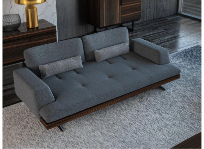 Design Grau Sofa Dreisitzer Couch Wohnzimmer Design Modern Einrichtung