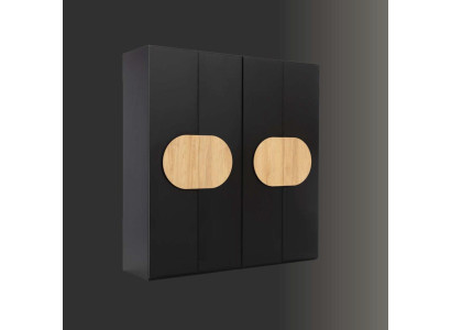 Kleiderschrank Grau Luxus Holz Schlafzimmer Schrank Design Garderobenschrank