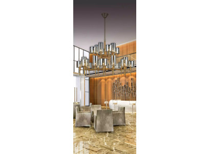 Design Lampen 95x120 Kronleuchter schön Wohnzimmer Leuchte Luxus Luster Glass
