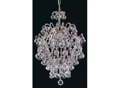 Luxus Lüster Deckenleuchter Deckenlampe Kronleuchter Kristall Silber