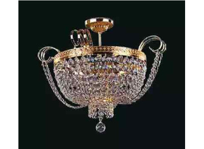 Deckenleuchter Luxus Kronleuchter Deckenlampe Lüster Gold Kristall