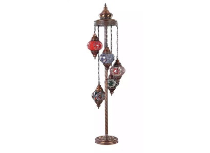 Standlampe Stehlampe Stand Luxus Leuchten Lampen Lampe Glas Mehrfarbig