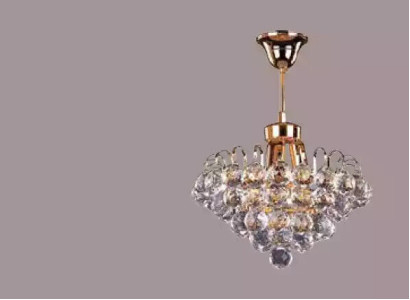 Deckenlampe Deckenleuchter Kronleuchter Gold Lüster Kristall Lampe