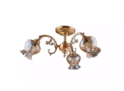 Deckenlampe Deckenleuchter Blumen Lüster Kronleuchter Lampe Glas
