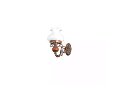 Lampe Wandlampe Wandleuchten Wandleuchte Lüster Wand Braun Barock Glas