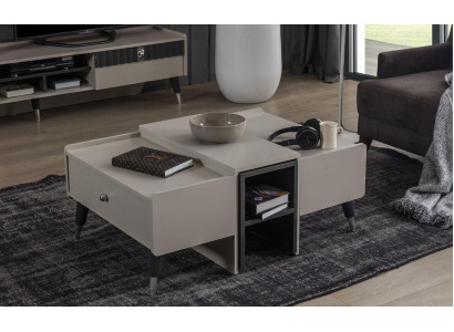 Weißer Kaffeetisch Moderner Sofatisch Holz Couchtisch Wohnzimmer Möbel