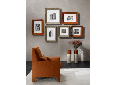 Sessel Sitz Modern Design Wohnzimmer Polster Einsitzer Textil Braun Stil Luxus
