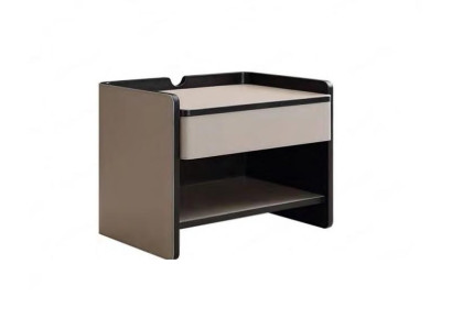 Schlafzimmer Nachttisch Modern Holz beige Luxus Beistelltische Möbel