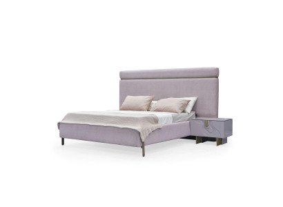 Komplette Schlafzimmermöbel Doppelbett Bett Rosa Luxus Set 3tlg Holz
