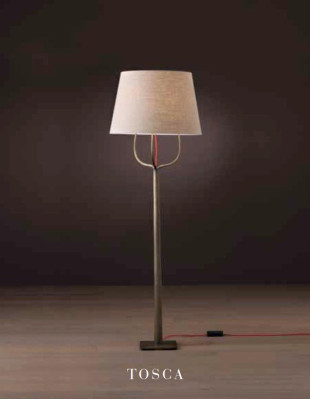 Stehleuchte braun Stehlampe Leseleuchte Bodenleuchte Standlampe neu Stil Modern