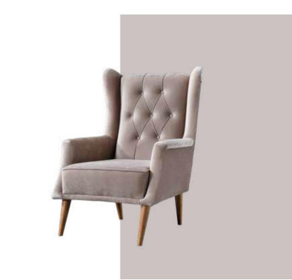 Sessel 1-Sitzer Sessel weicher Sessel für Wohnzimmer Bequemer Sessel Grau Neu