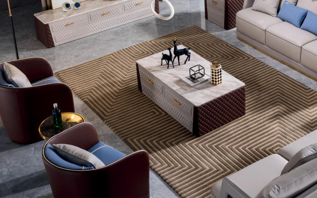 Holztisch Tisch Couchtisch Beistelltisch Sofa Design Wohnzimmer Hochglanz 130x70