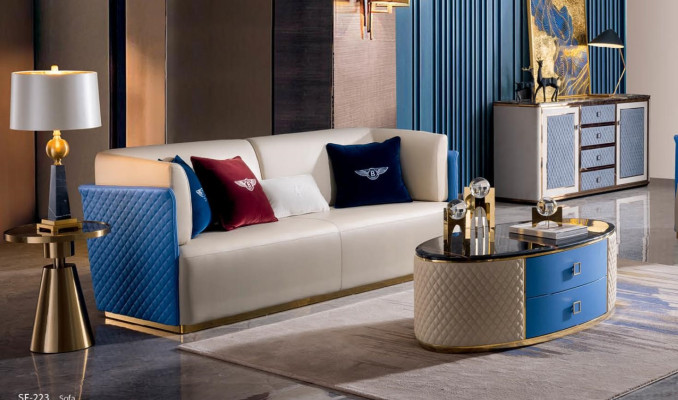 Klassischer Tisch Couchtisch Beistelltisch Sofa Design Wohnzimmer Holz