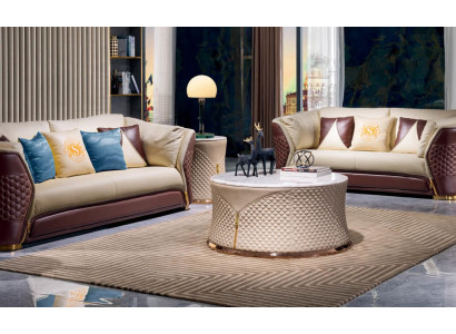Couch Tisch Kaffee Beistell Design Modern Rund Wohnzimmer Runde