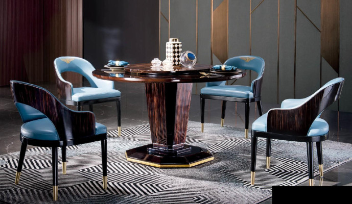 Ess Stuhl Zimmer Set Sitz Garnitur 4x Stühle Modern Polster Lehn Design