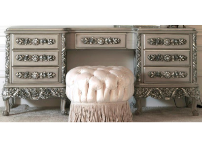 Konsolentisch Konsolentische Möbel Konsolen Kommode Sideboard Holz Farbe Silber