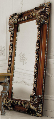 Klassischer Design Spiegel Italienische Wandspiegel Holz Stand Wand Spiegel Neu