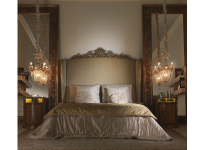 Chesterfield Großes Bett Kopfteil Betten Barock Rokoko Königlicher Stil Möbel