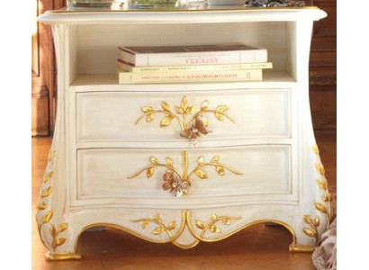 Klassischer Nachttisch Echtholz Tische Italienische Möbel Einrichtung Tisch Neu