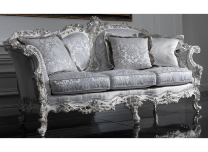 Chesterfield Klassischer Dreisitzer Sofa Wohnlandschaft Textilsofa 3 Sitz Couch