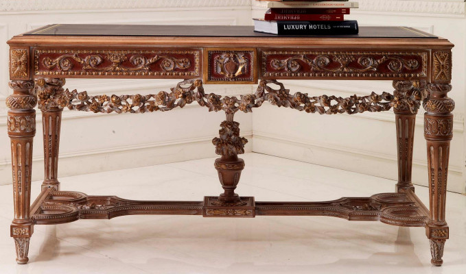 Schreibtisch Möbel Tisch Büro Echtholz Einrichtung Holz Tische Schreibtische Neu