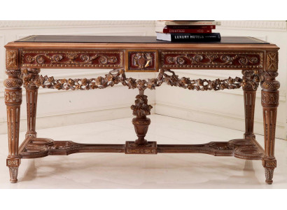 Schreibtisch Möbel Tisch Büro Echtholz Einrichtung Holz Tische Schreibtische Neu