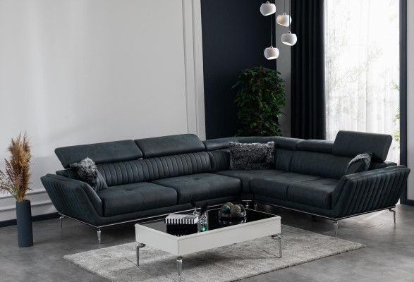 Wohnzimmer Set Ecksofa L Form Couchtisch Modernes Polster 2tlg Möbel