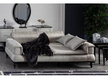 Chesterfield Luxus Sofa Couch xxl big sofas Dreisitzer Stoff 3 Sitzer Couchen