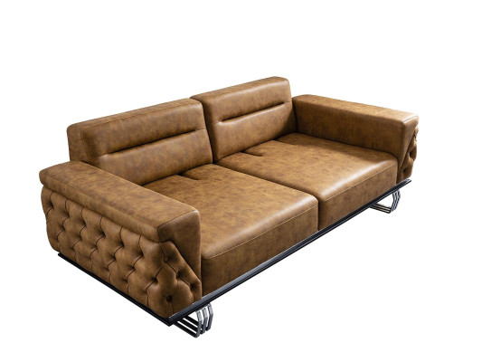 Sofagarnitur 431 Sitzer Schwarz Luxus Modern Garnitur Stoff Gruppe neu