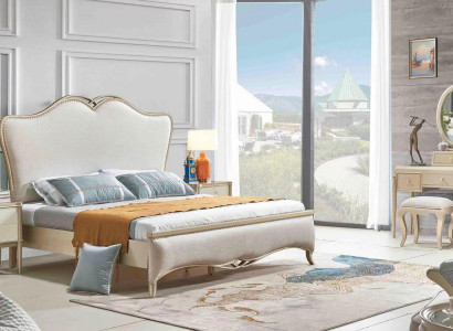 Bett + 2x Nachttische 3 tlg. Schlafzimmer Set Design Modern Luxus 180x200 cm Neu
