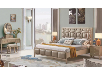 Polster Beige Doppelbetten Bett Betten Doppelbett Schlafzimmer