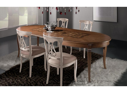 Esszimmer Set Essgruppe Klassischer Echt Holz 4tlg Set Stuhl Garnitur 4x Stühle