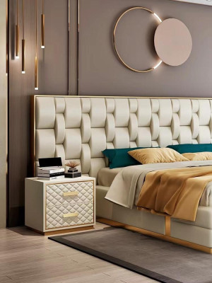 Luxus Schlafzimmer Set Komplettes Zimmer Möbel Bett Nachttisch Einrichtung