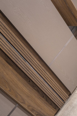 Beiger Kleiderschrank Designer Schlafzimmer Möbel Moderne Einrichtung