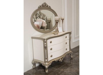Luxus Kommode Möbel Sideboard Kommoden Anrichte mit Spiegel 2tlg Set Neu
