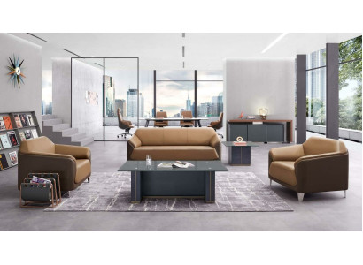 Wohnzimmer Set Sofagarnitur 3+1+1 Sitzer + Couchtisch Design Sofa Couch